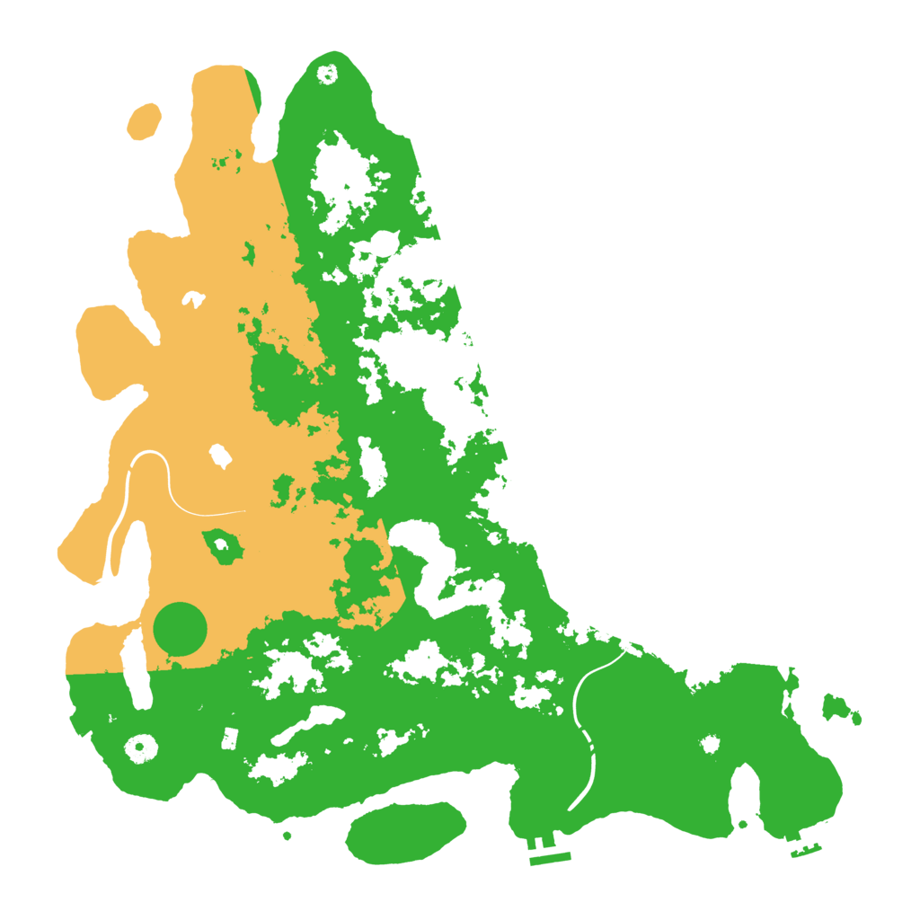 Biome Rust Map: Procedural Map, Size: 4500, Seed: 1878428924