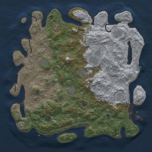 Thumbnail Rust Map: Procedural Map, Size: 4500, Seed: 1878428924, 20 Monuments