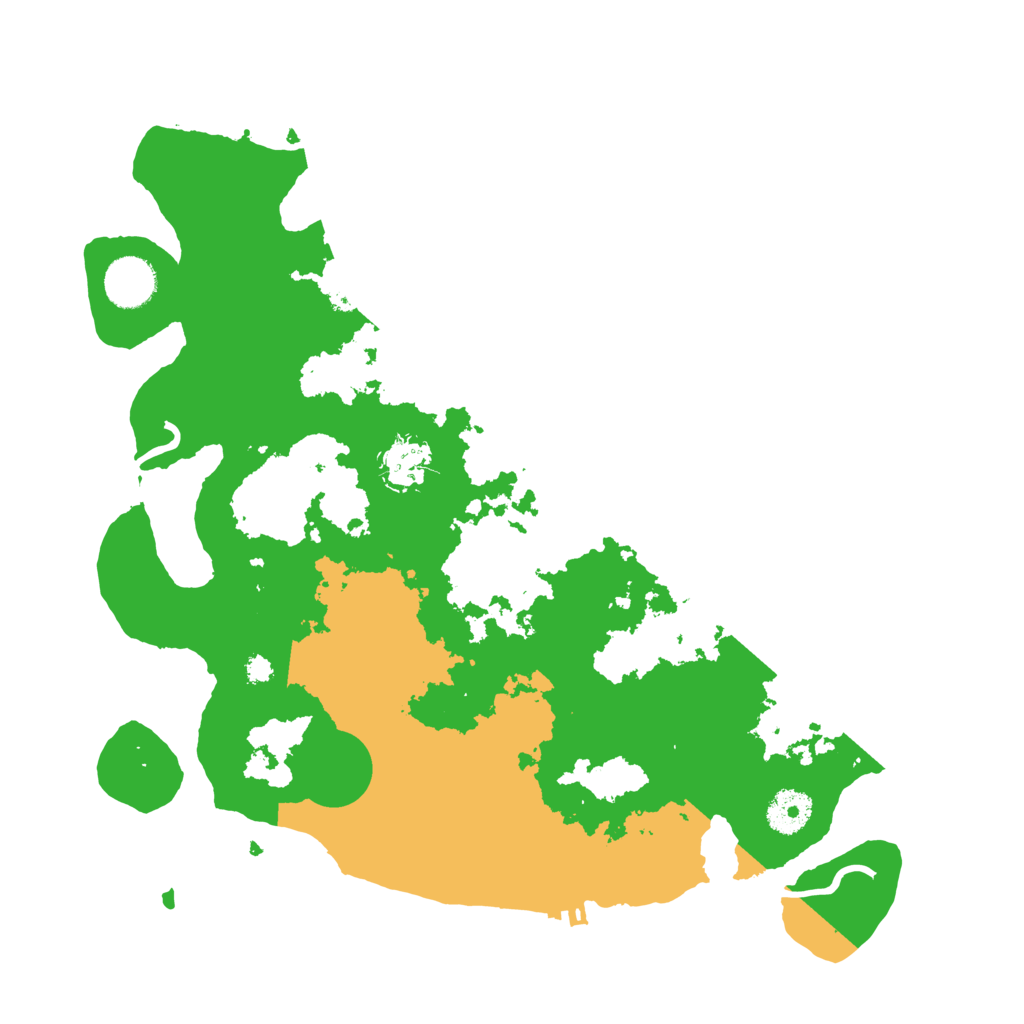 Biome Rust Map: Procedural Map, Size: 3500, Seed: 65421