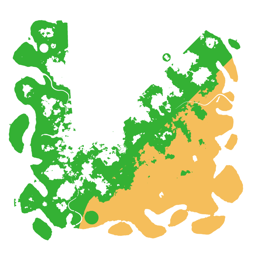 Biome Rust Map: Procedural Map, Size: 5000, Seed: 1228053892