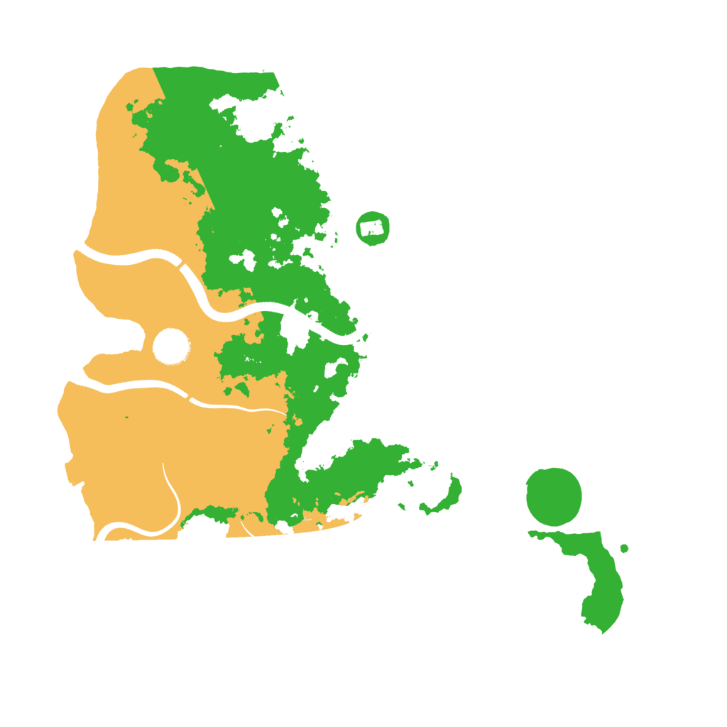 Biome Rust Map: Procedural Map, Size: 3500, Seed: 14865