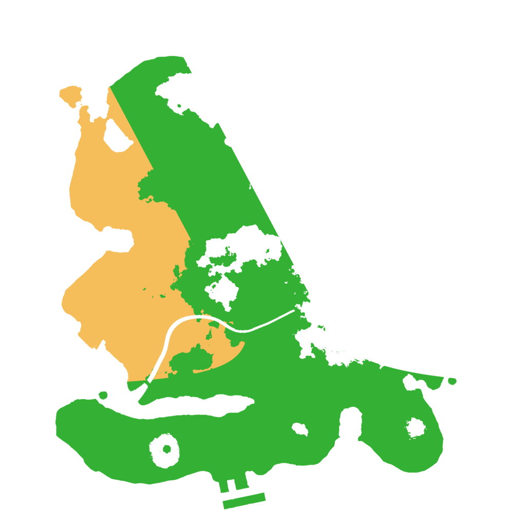 Biome Rust Map: Procedural Map, Size: 2500, Seed: 1173702786