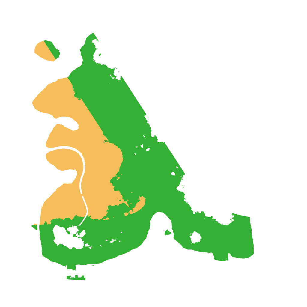 Biome Rust Map: Procedural Map, Size: 2500, Seed: 1450