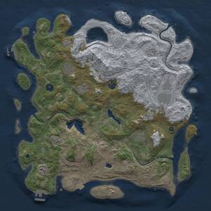 Thumbnail Rust Map: Procedural Map, Size: 4250, Seed: 1286551903, 14 Monuments