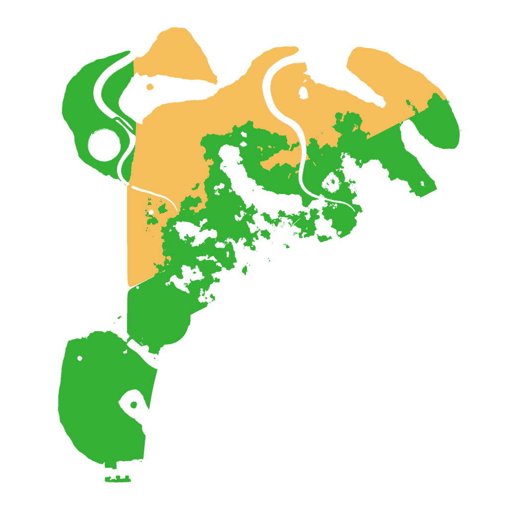 Biome Rust Map: Procedural Map, Size: 3000, Seed: 32538260