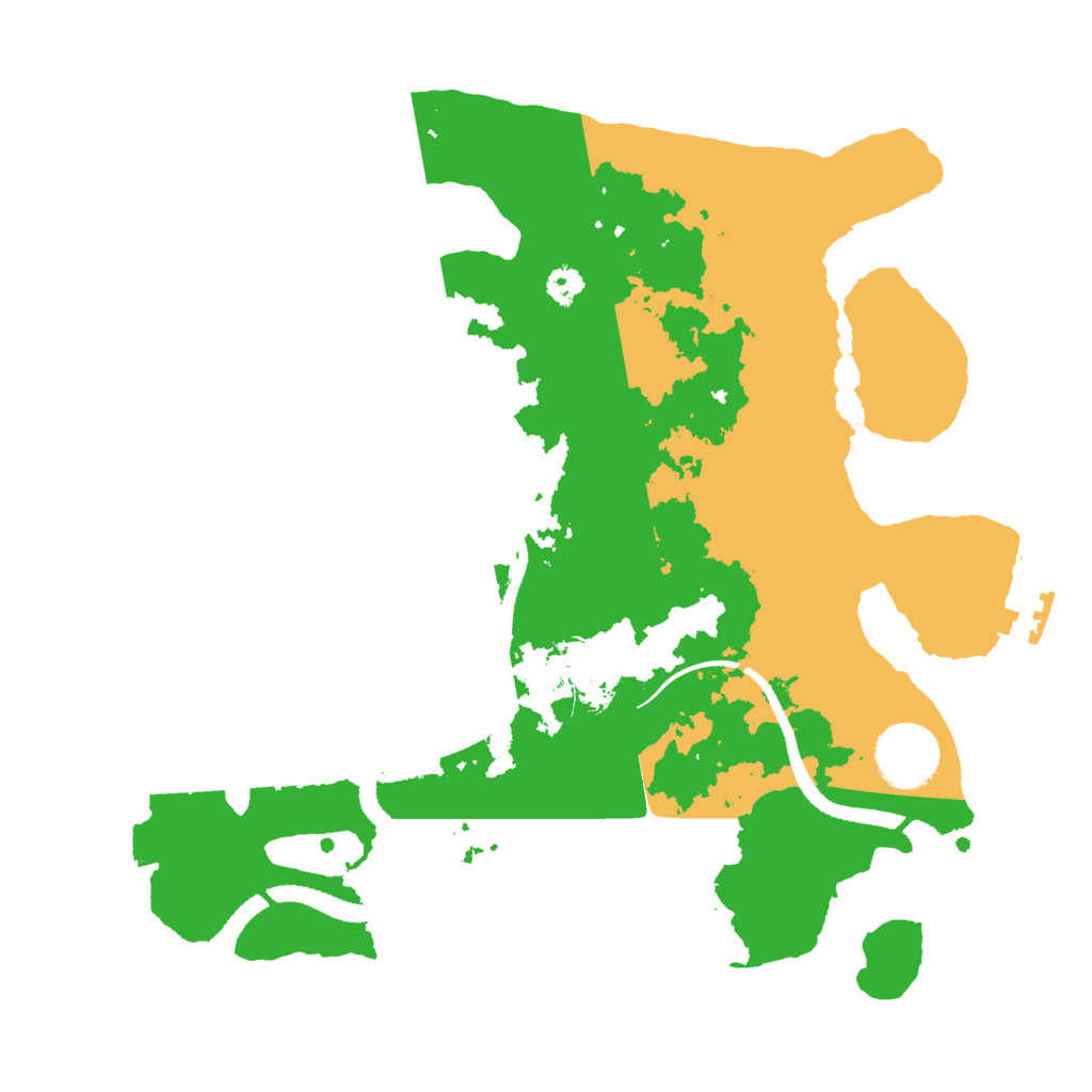 Biome Rust Map: Procedural Map, Size: 3000, Seed: 420974159