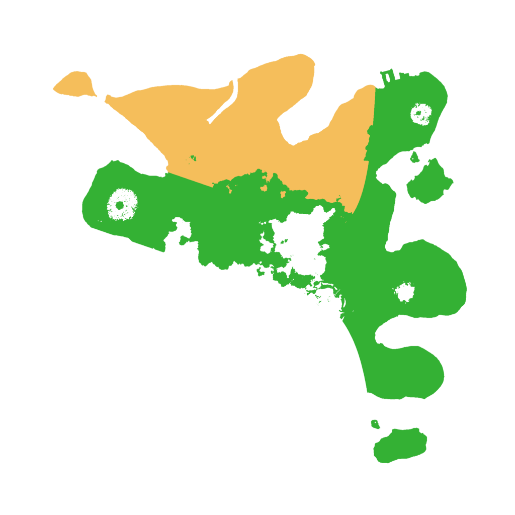 Biome Rust Map: Procedural Map, Size: 2500, Seed: 421946901