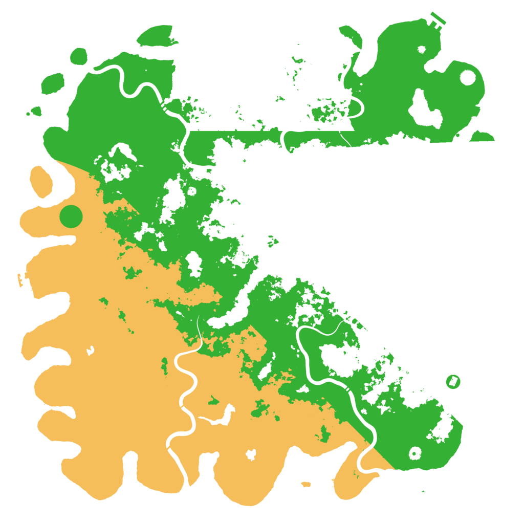 Biome Rust Map: Procedural Map, Size: 6000, Seed: 1310747615