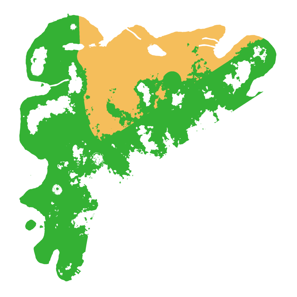 Biome Rust Map: Procedural Map, Size: 4500, Seed: 390920843
