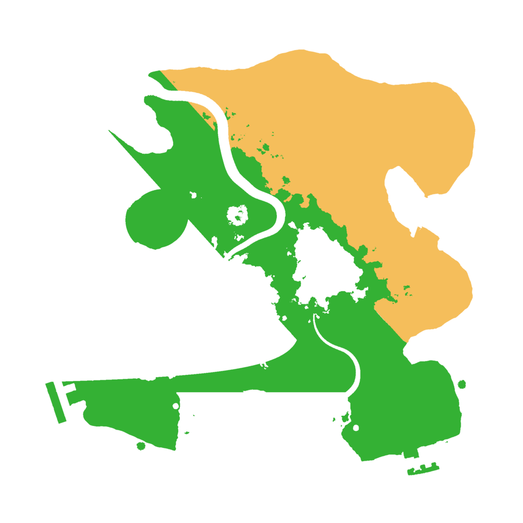 Biome Rust Map: Procedural Map, Size: 2500, Seed: 2847922