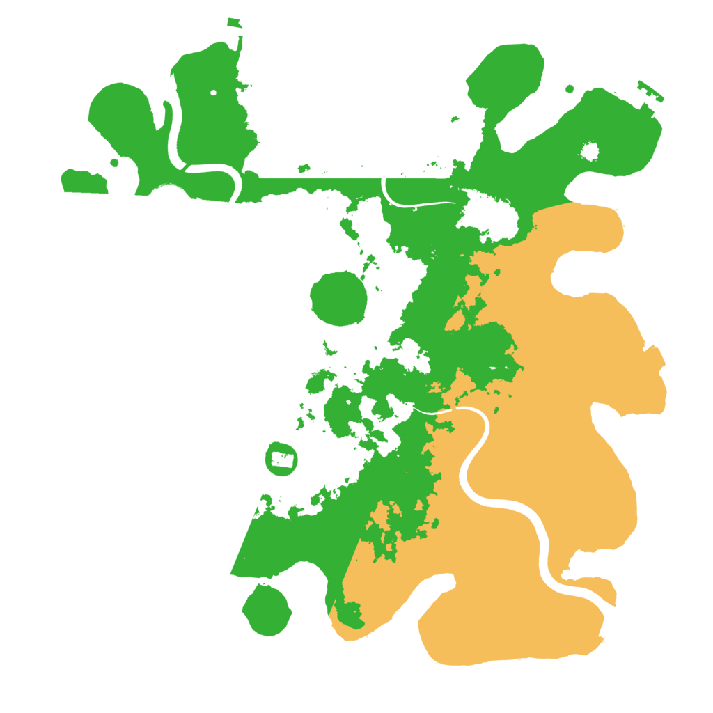 Biome Rust Map: Procedural Map, Size: 3500, Seed: 1572781061