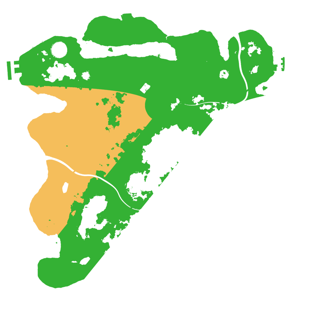 Biome Rust Map: Procedural Map, Size: 3500, Seed: 385030290