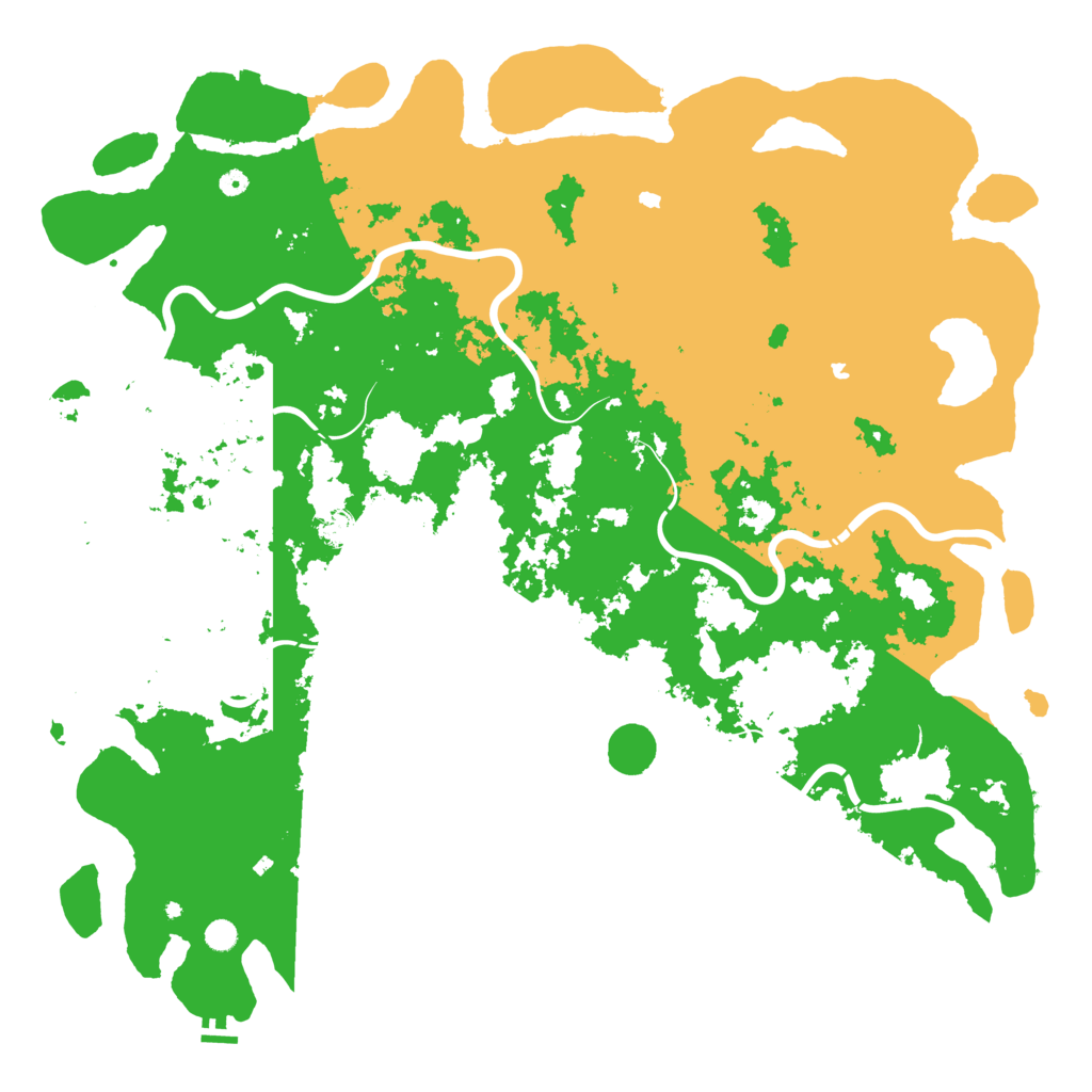 Biome Rust Map: Procedural Map, Size: 6000, Seed: 234267645