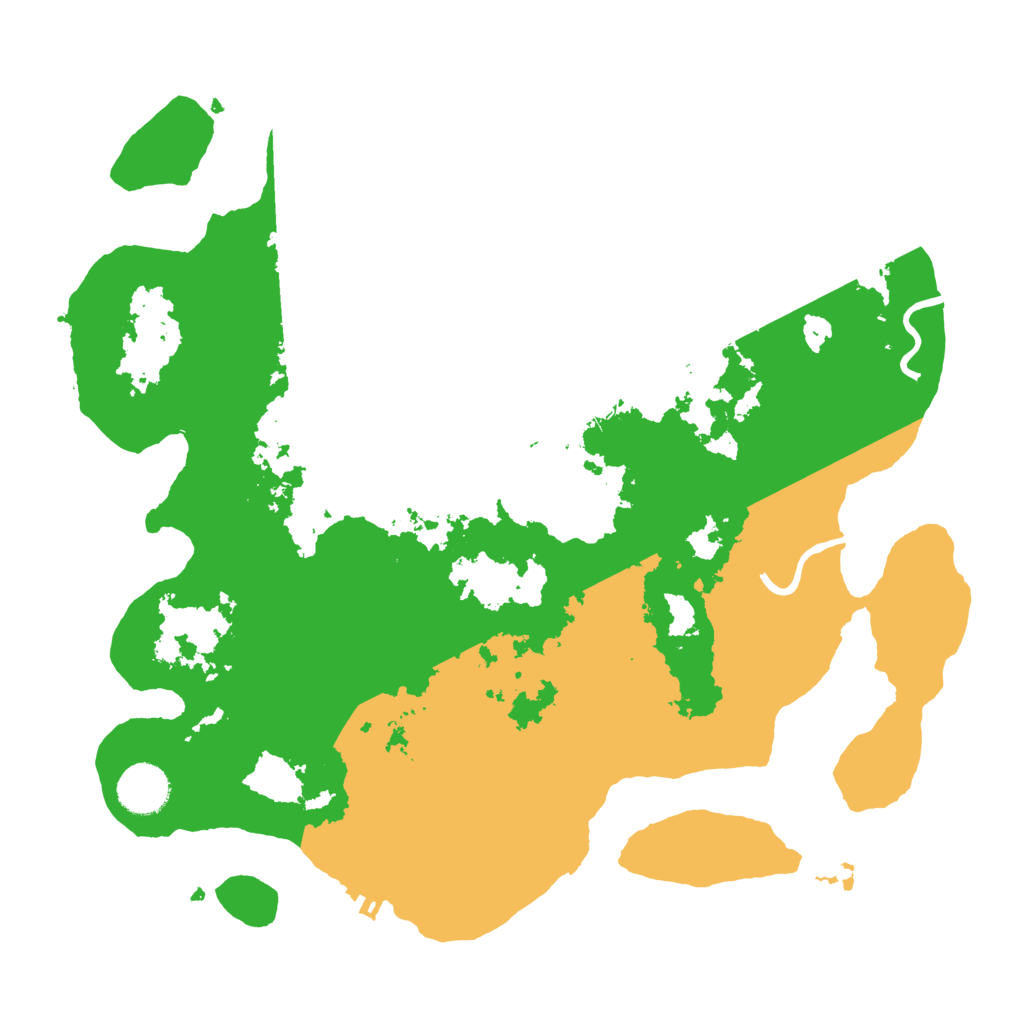 Biome Rust Map: Procedural Map, Size: 3500, Seed: 42882766