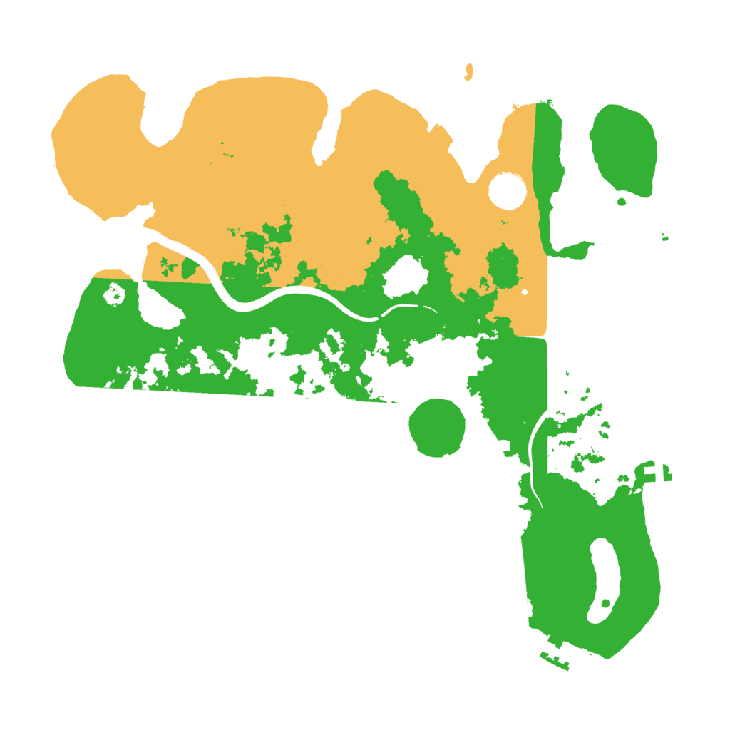 Biome Rust Map: Procedural Map, Size: 3500, Seed: 47855054