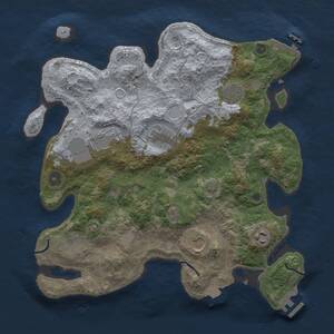 Thumbnail Rust Map: Procedural Map, Size: 3500, Seed: 1094215058, 12 Monuments