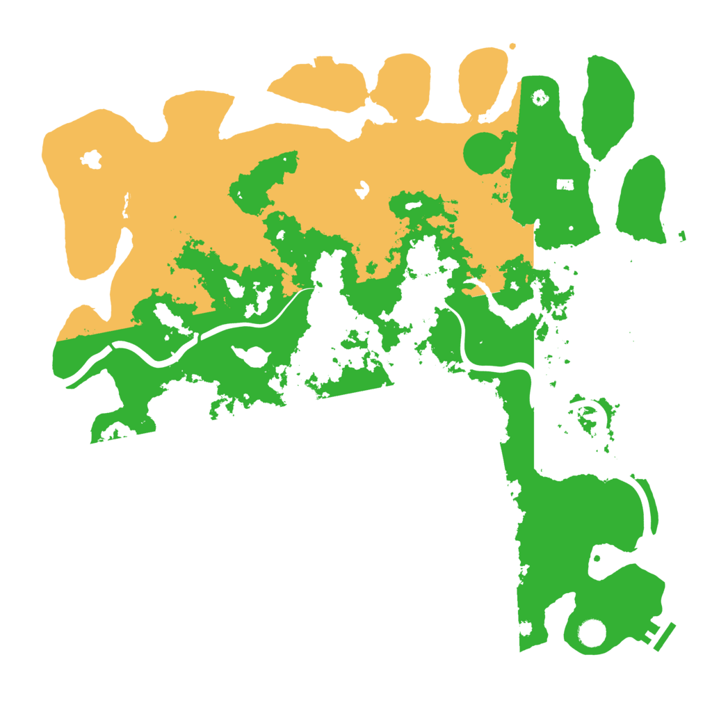 Biome Rust Map: Procedural Map, Size: 4500, Seed: 23071981