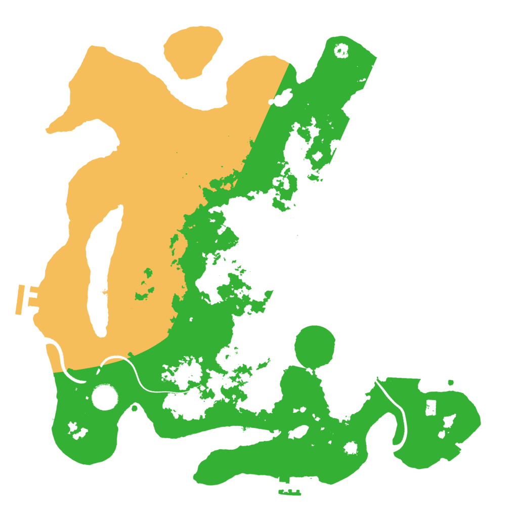 Biome Rust Map: Procedural Map, Size: 3500, Seed: 1958270152