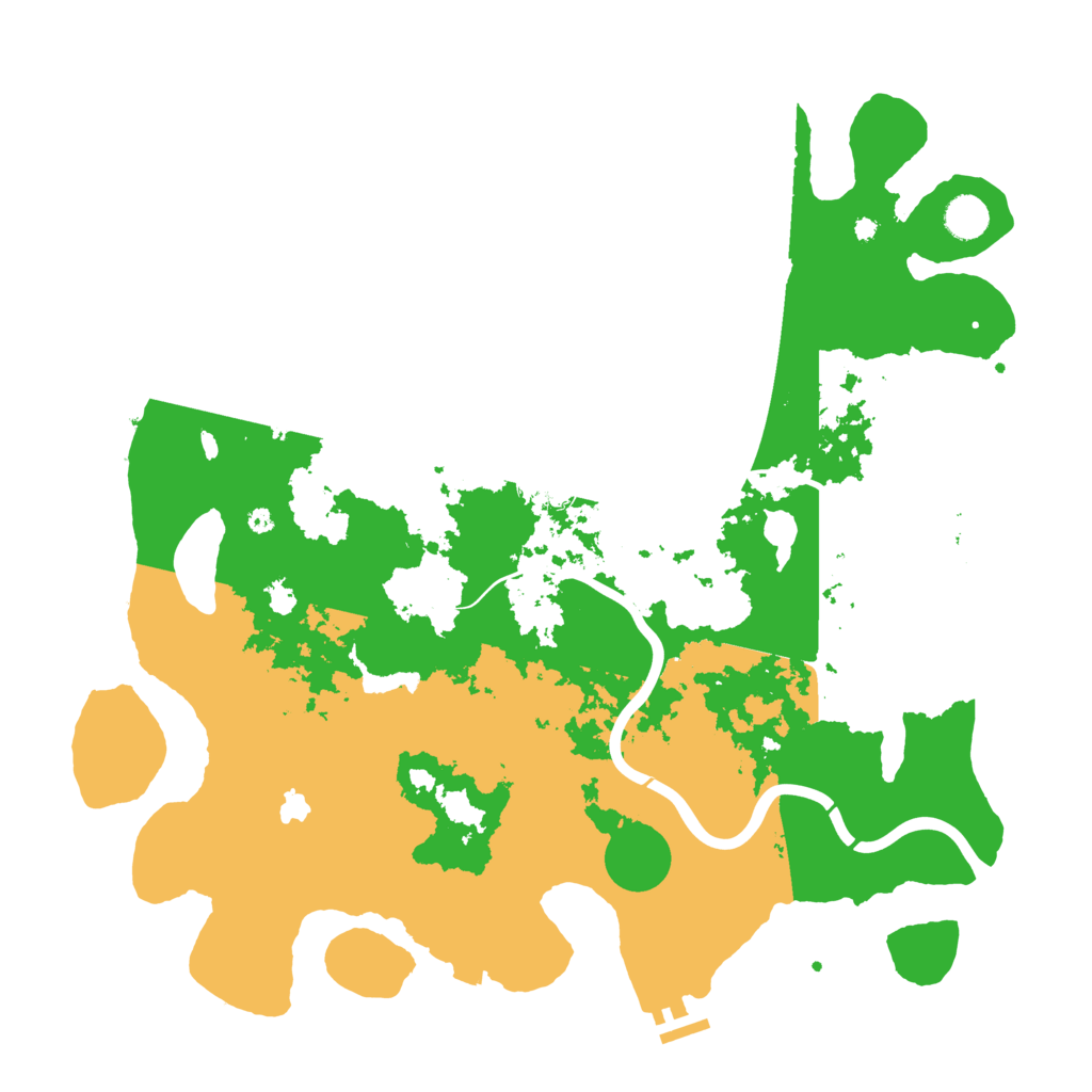 Biome Rust Map: Procedural Map, Size: 4350, Seed: 88809892