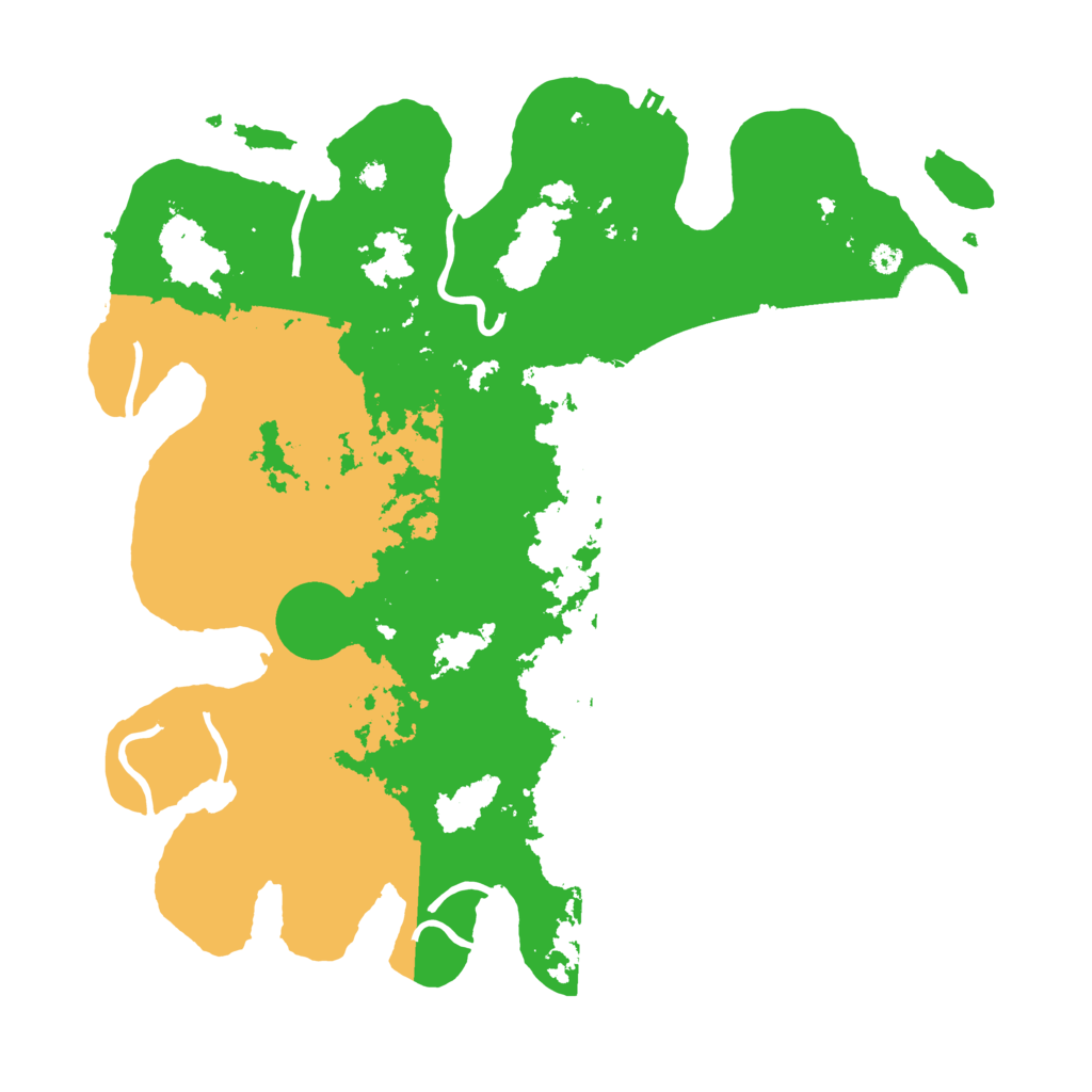 Biome Rust Map: Procedural Map, Size: 3700, Seed: 1425148419