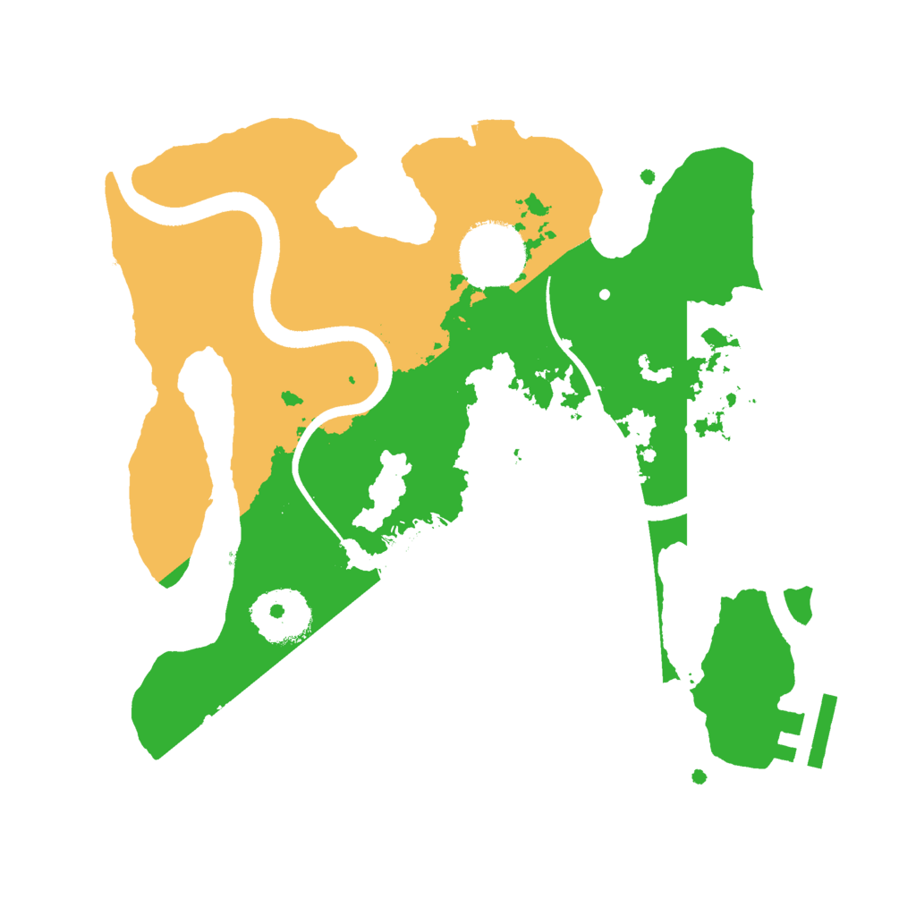Biome Rust Map: Procedural Map, Size: 2500, Seed: 1189875691