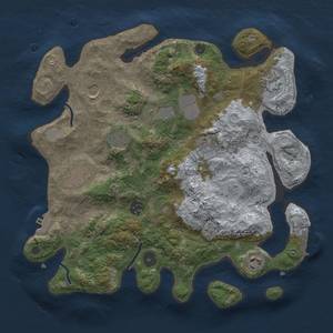 Thumbnail Rust Map: Procedural Map, Size: 3500, Seed: 71328324, 18 Monuments