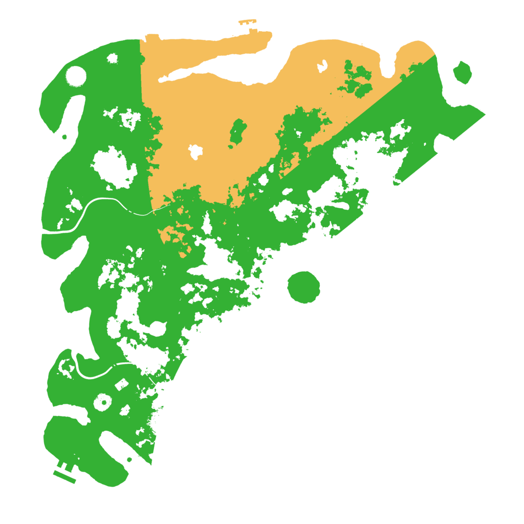 Biome Rust Map: Procedural Map, Size: 4500, Seed: 71015