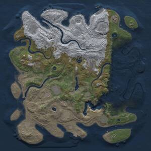 Thumbnail Rust Map: Procedural Map, Size: 4250, Seed: 1028527812, 17 Monuments
