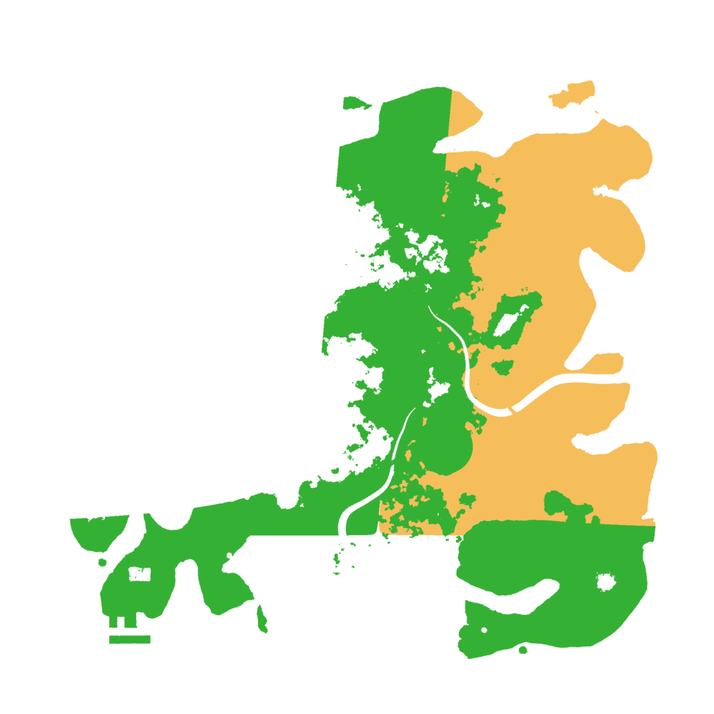 Biome Rust Map: Procedural Map, Size: 3500, Seed: 14419010