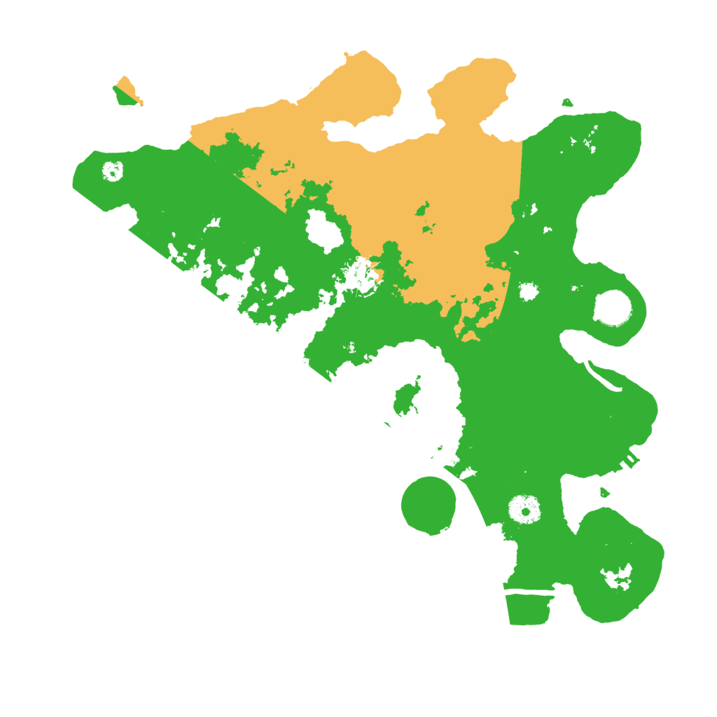 Biome Rust Map: Procedural Map, Size: 3500, Seed: 11079
