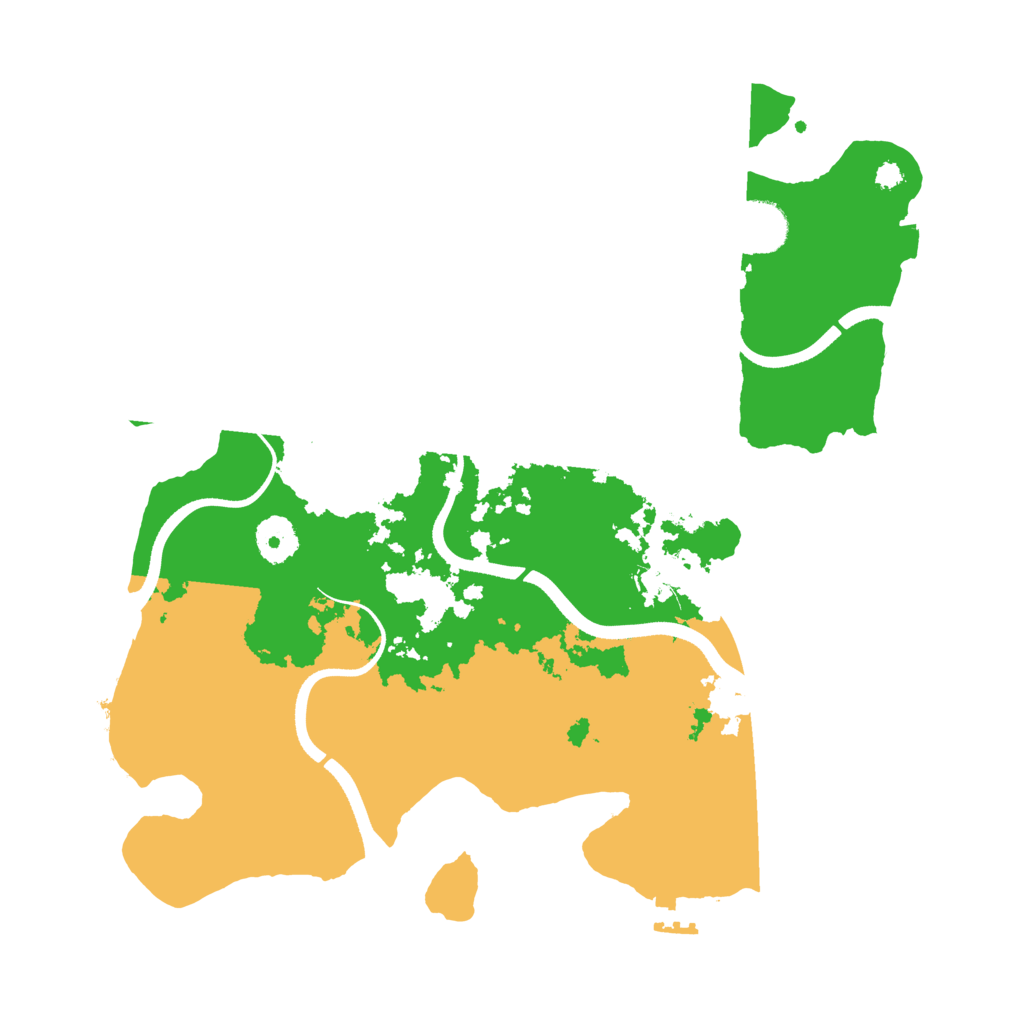 Biome Rust Map: Procedural Map, Size: 3500, Seed: 12244896