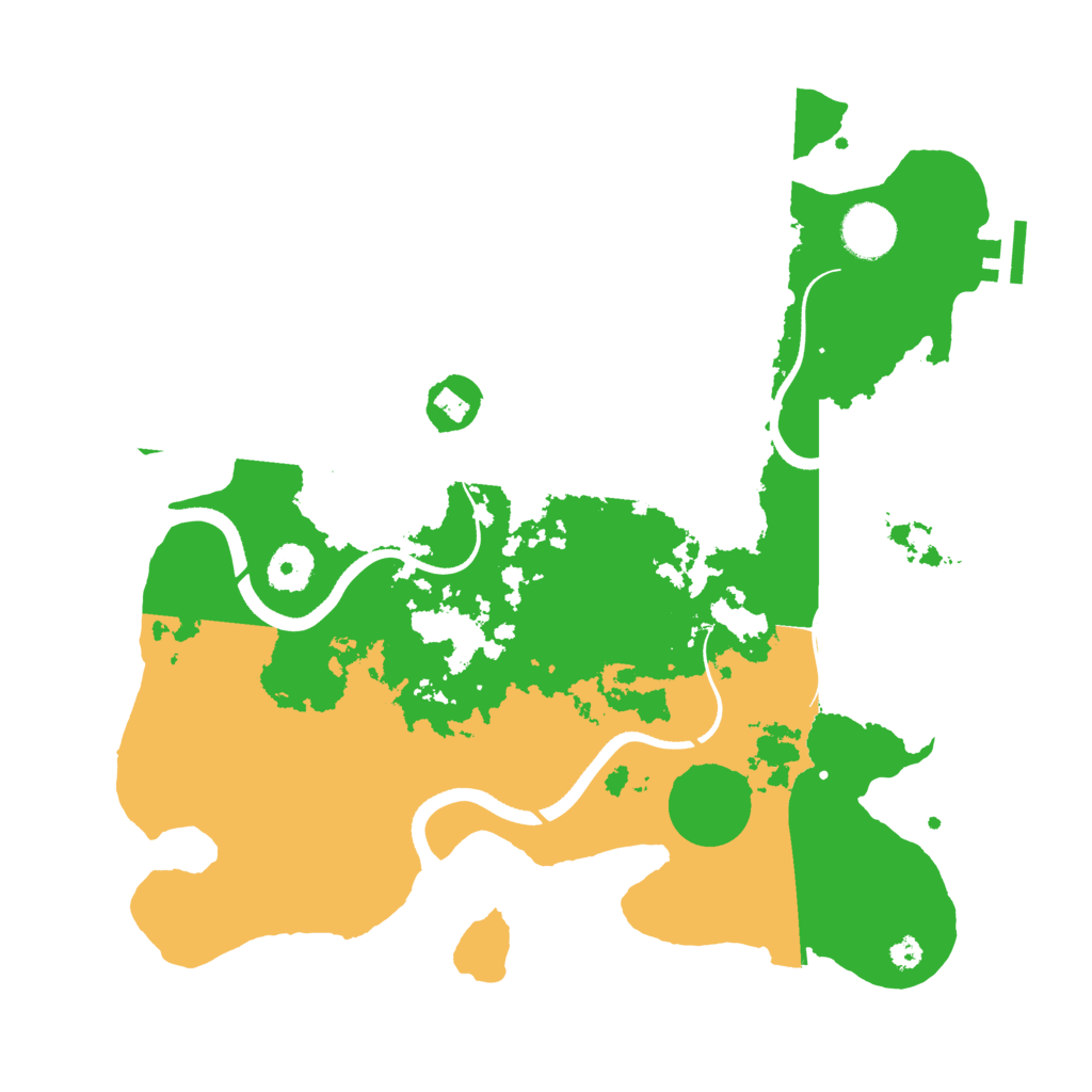 Biome Rust Map: Procedural Map, Size: 3500, Seed: 12244896