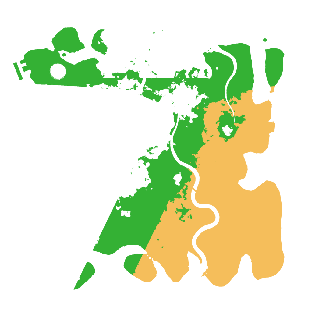 Biome Rust Map: Procedural Map, Size: 3500, Seed: 64770751