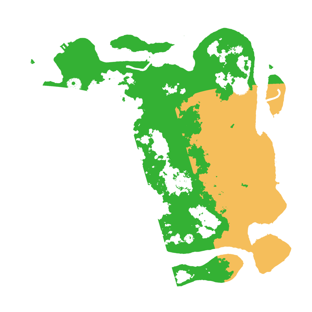 Biome Rust Map: Procedural Map, Size: 3500, Seed: 4329200