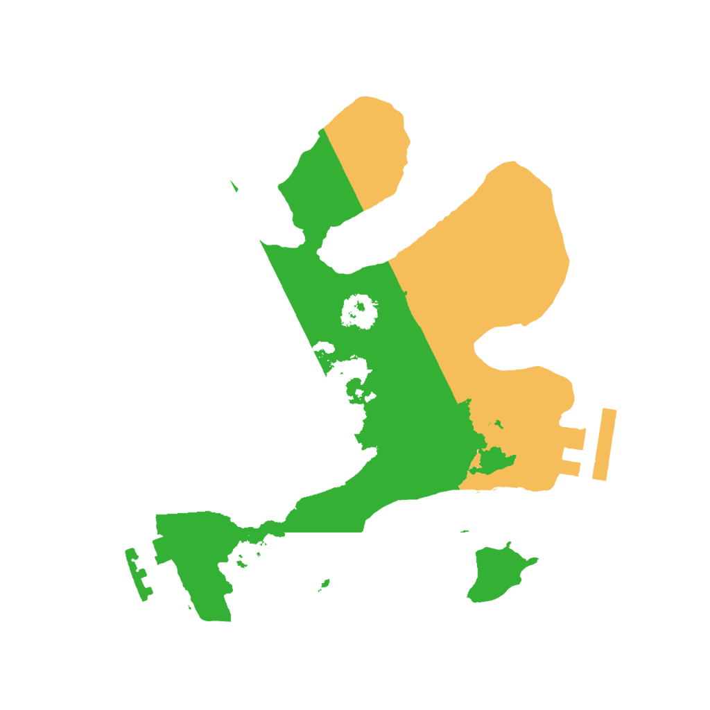 Biome Rust Map: Procedural Map, Size: 2000, Seed: 50879