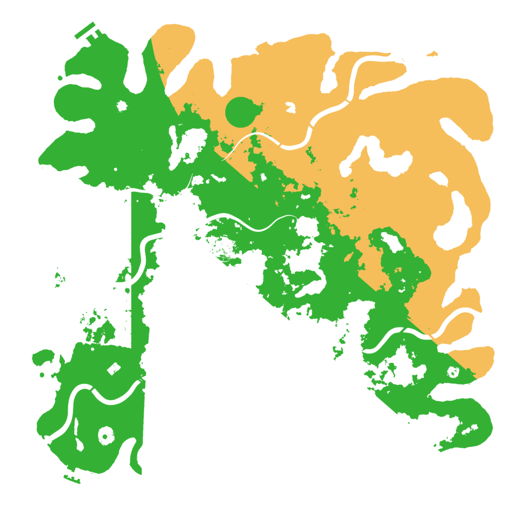 Biome Rust Map: Procedural Map, Size: 4500, Seed: 243683163
