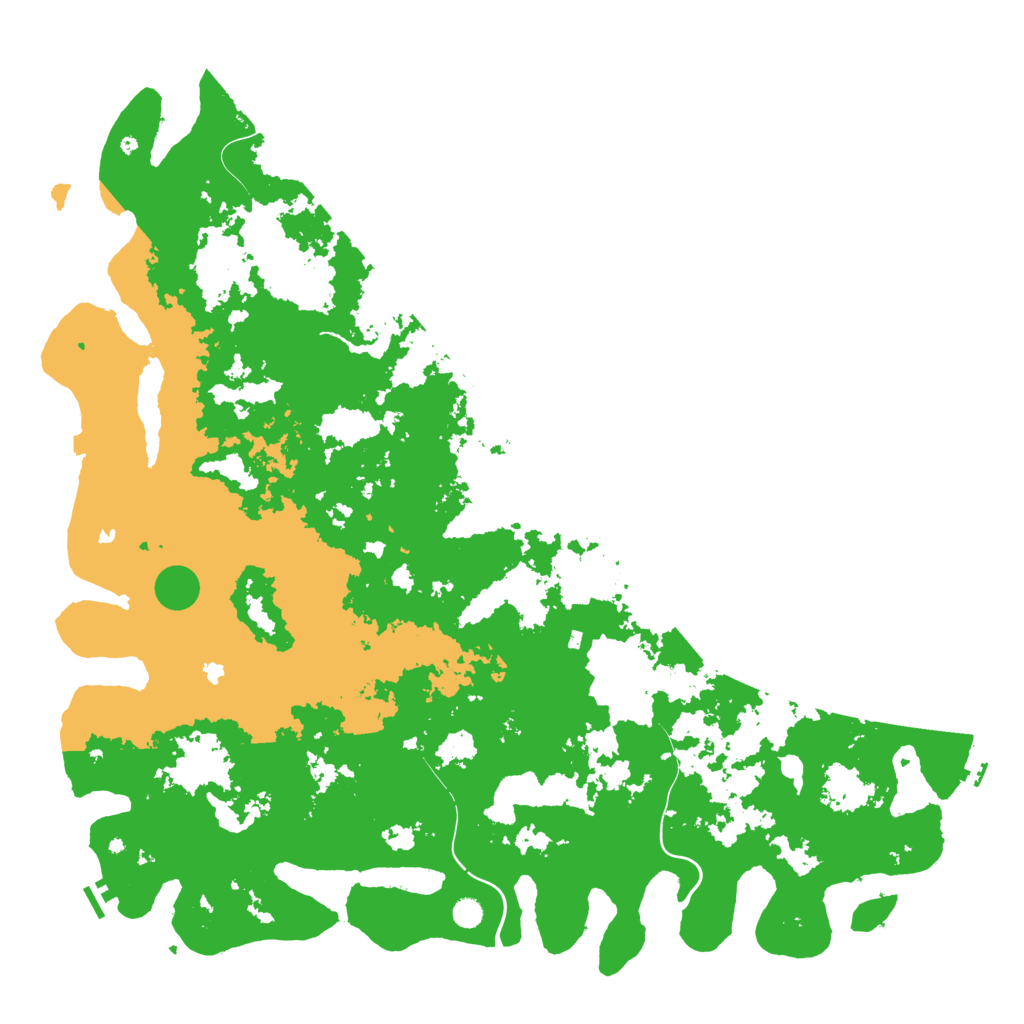 Biome Rust Map: Procedural Map, Size: 6000, Seed: 1659380744