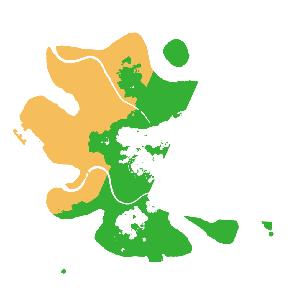 Biome Rust Map: Procedural Map, Size: 2500, Seed: 9344