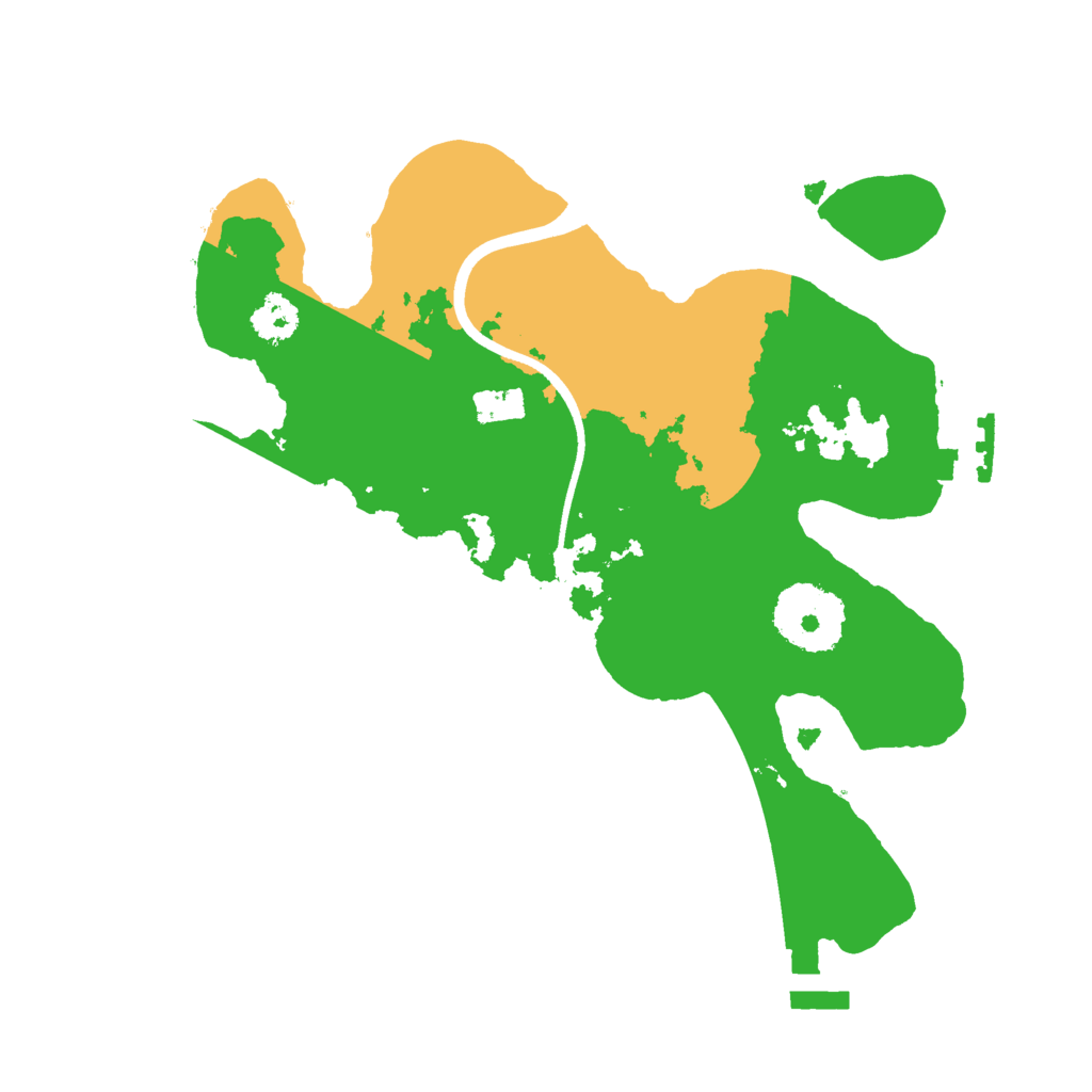 Biome Rust Map: Procedural Map, Size: 2400, Seed: 73953