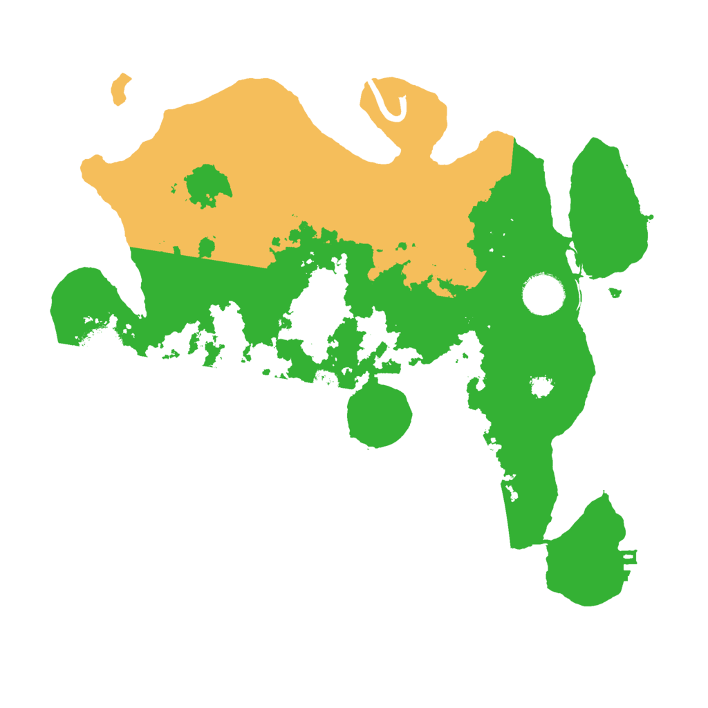 Biome Rust Map: Procedural Map, Size: 3000, Seed: 654223