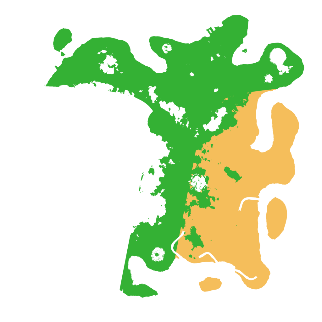 Biome Rust Map: Procedural Map, Size: 3500, Seed: 74064372