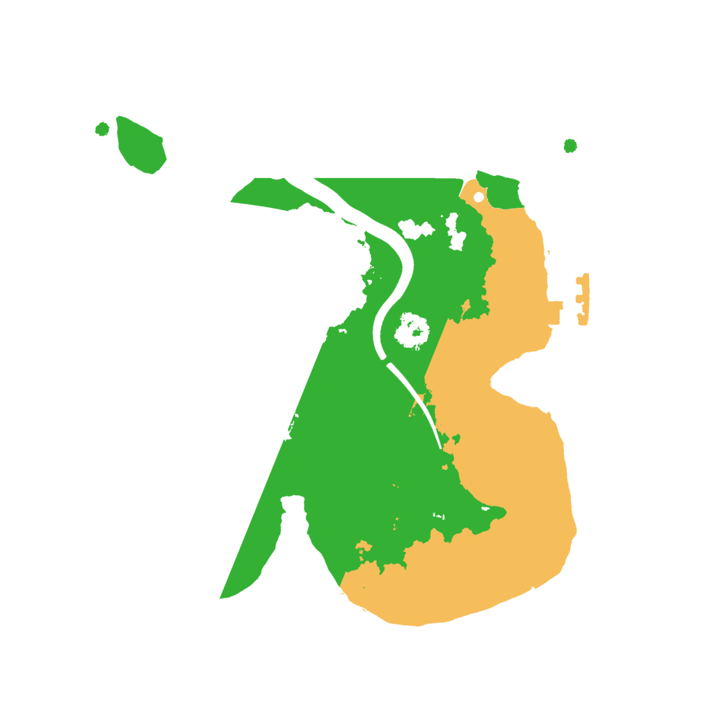 Biome Rust Map: Procedural Map, Size: 2100, Seed: 12345