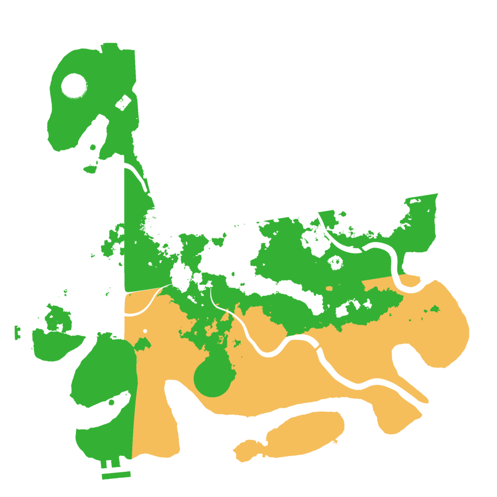 Biome Rust Map: Procedural Map, Size: 3500, Seed: 57164847
