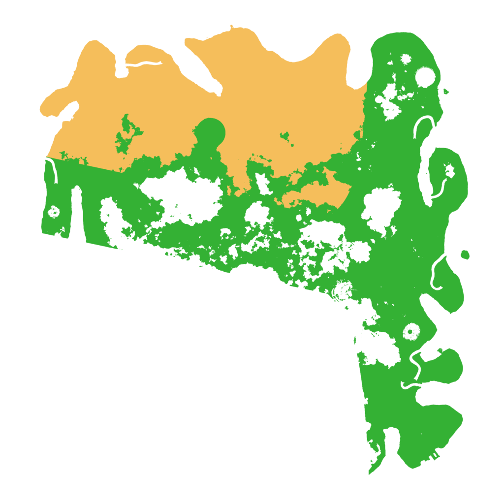 Biome Rust Map: Procedural Map, Size: 4500, Seed: 23333