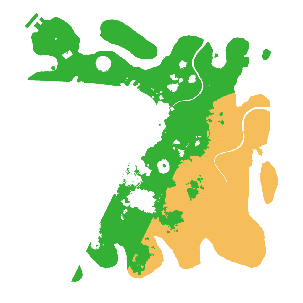 Biome Rust Map: Procedural Map, Size: 3500, Seed: 4153353