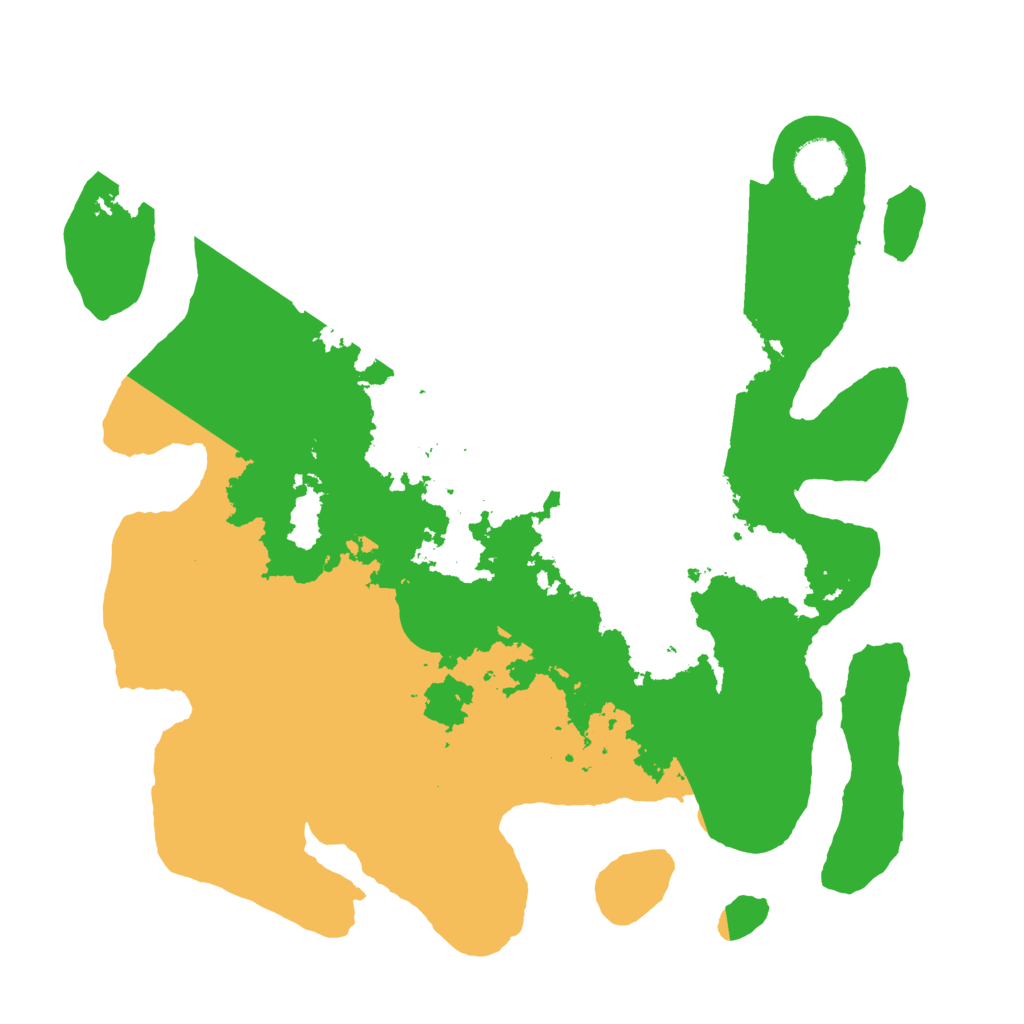 Biome Rust Map: Barren, Size: 3500, Seed: 1508830609