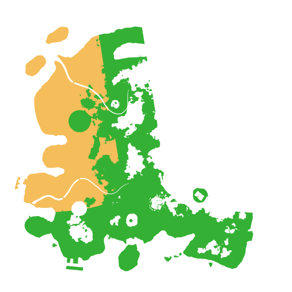 Biome Rust Map: Procedural Map, Size: 3500, Seed: 1474377975