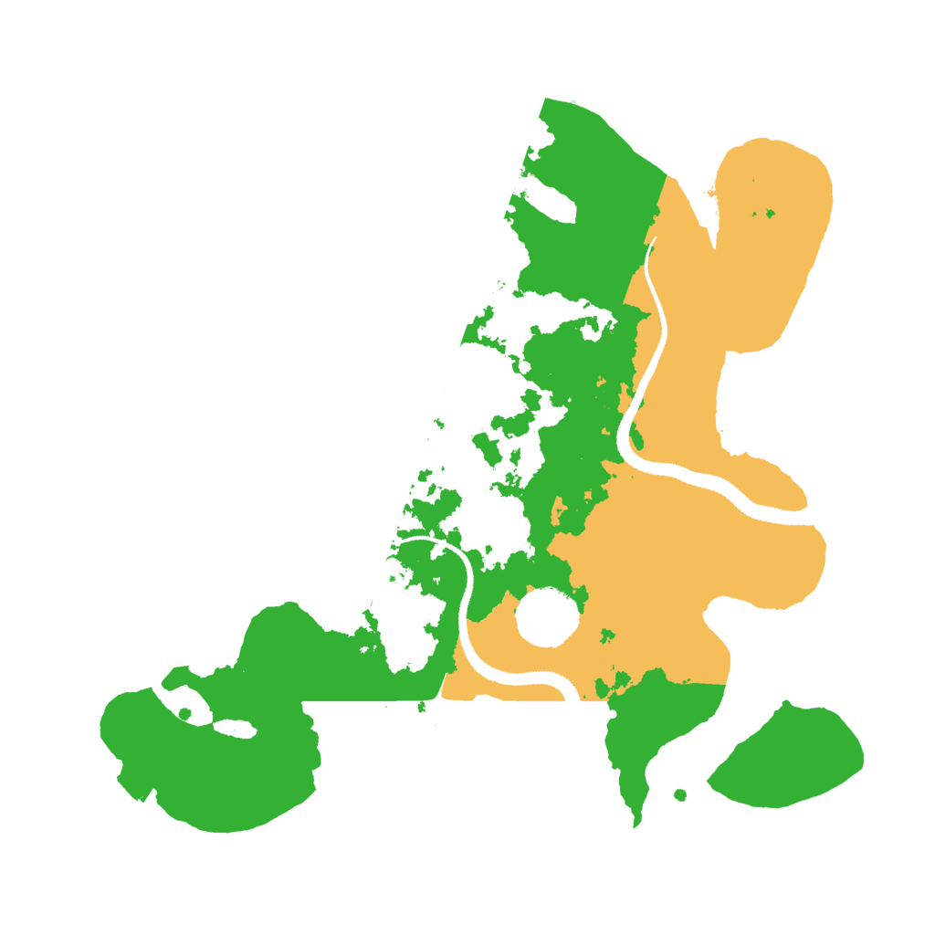 Biome Rust Map: Procedural Map, Size: 3000, Seed: 540917911