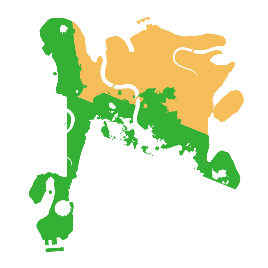 Biome Rust Map: Procedural Map, Size: 3000, Seed: 13701