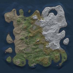 Thumbnail Rust Map: Procedural Map, Size: 3750, Seed: 48738, 18 Monuments